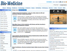 Tablet Screenshot of news.bio-medicine.org
